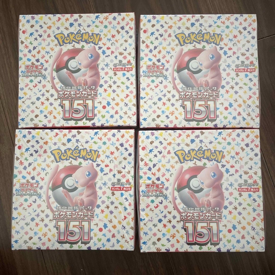 ポケモン - ポケモンカード 151 4BOX 新品未開封 シュリンク付き