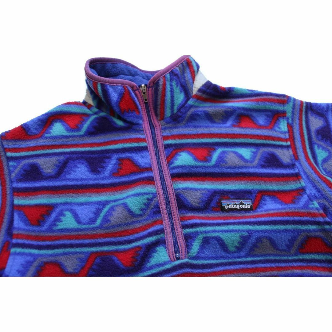 00s USA製 patagoniaパタゴニア 総柄 ハーフジップ プルオーバー 00s USA製 patagoniaパタゴニア 総柄 ハーフジップ プルオーバー