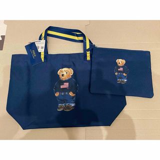 POLO RALPH LAUREN(トートバッグ ・ ブルー・ネイビー/青色系 POLO RALPH LAUREN(トートバッグ ・ ブルー・ネイビー/青色系