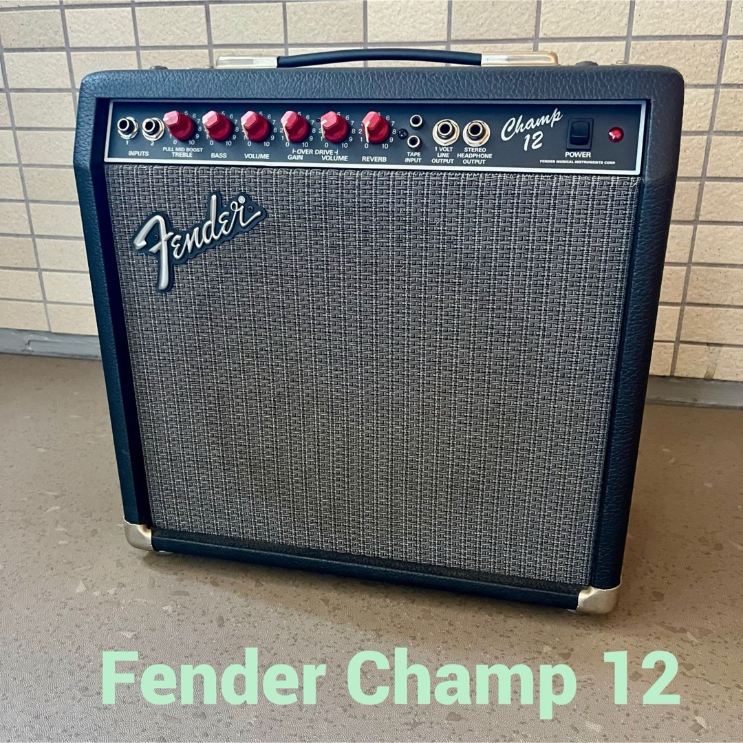 Fender - 【名機】Fender Champ12 赤ノブ 真空管ギターアンプの Fender - 【名機】Fender Champ12 赤ノブ 真空管ギターアンプの