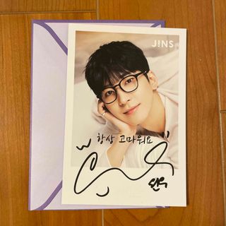 SEVENTEEN - SEVENTEEN ウォヌ JINS 店舗購入特典 サイン入り SEVENTEEN - SEVENTEEN ウォヌ JINS 店舗購入特典 サイン入り