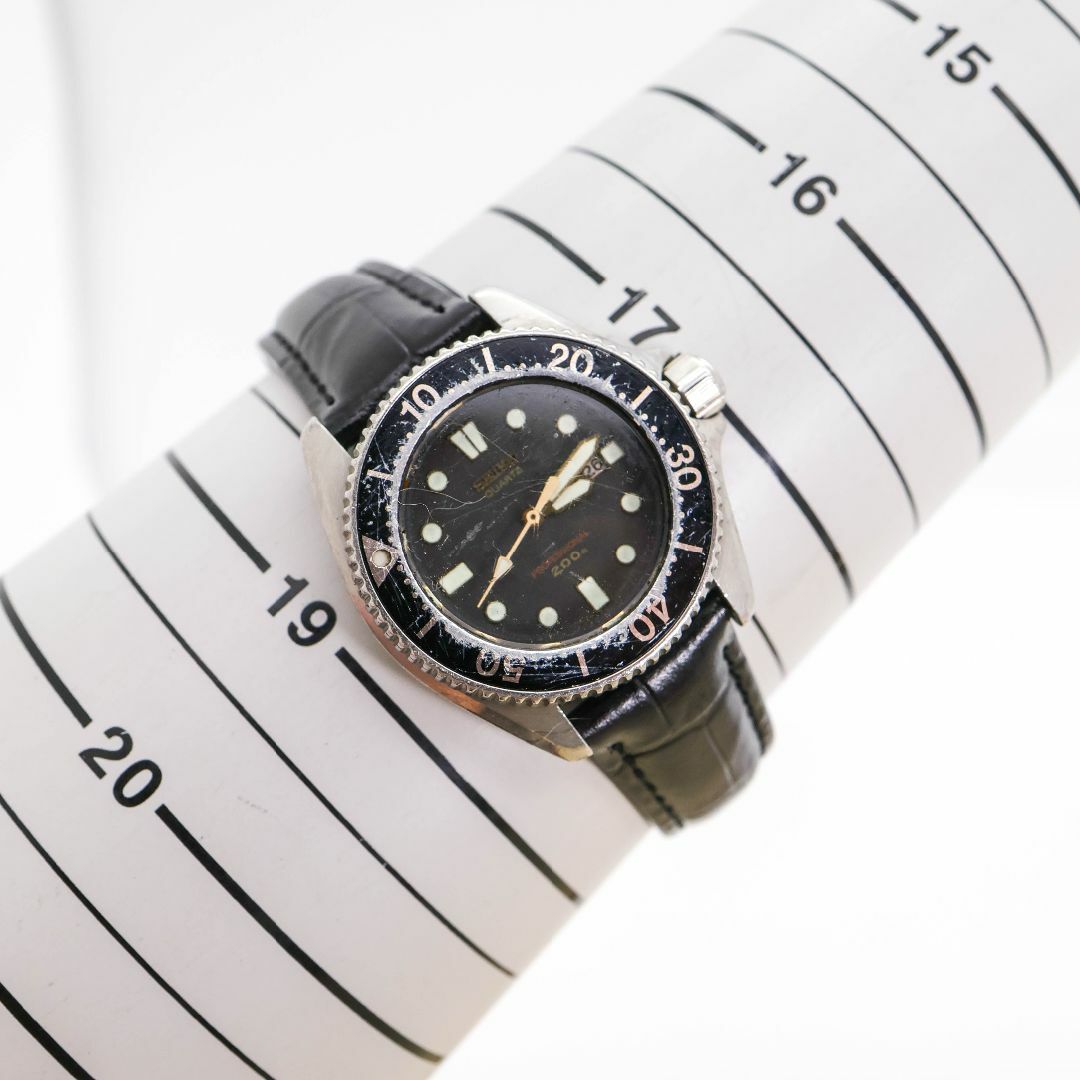 SEIKO - 稼働 SEIKO 腕時計 200mダイバー レザーベルト ボーイズ SEIKO - 稼働 SEIKO 腕時計 200mダイバー レザーベルト ボーイズ