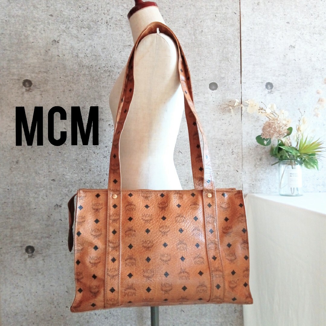 MCM - 良品 MCM レザー トートバッグ ショルダーバッグ 鞄 MCM - 良品 MCM レザー トートバッグ ショルダーバッグ 鞄