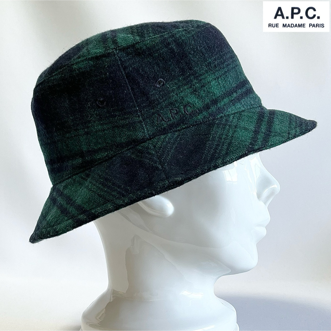 A.P.C - 【新品】A.P.C.ロゴ刺繍 ブラックウォッチ柄ウール A.P.C - 【新品】A.P.C.ロゴ刺繍 ブラックウォッチ柄ウール