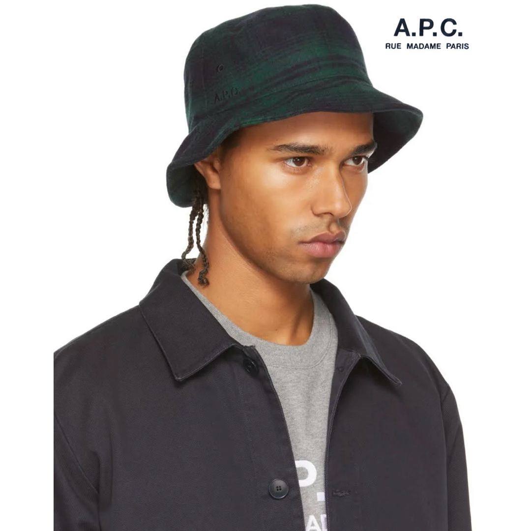 A.P.C - 【新品】A.P.C.ロゴ刺繍 ブラックウォッチ柄ウール A.P.C - 【新品】A.P.C.ロゴ刺繍 ブラックウォッチ柄ウール