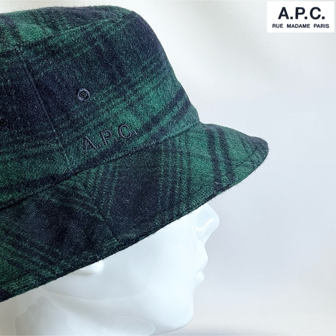 A.P.C - 【新品】A.P.C.ロゴ刺繍 ブラックウォッチ柄ウール A.P.C - 【新品】A.P.C.ロゴ刺繍 ブラックウォッチ柄ウール