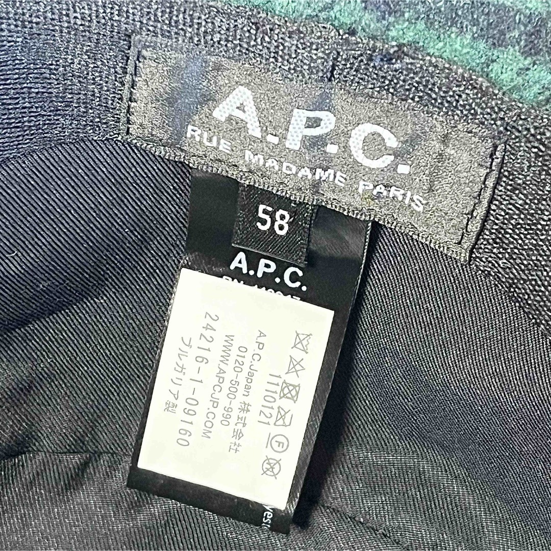 A.P.C - 【新品】A.P.C.ロゴ刺繍 ブラックウォッチ柄ウール A.P.C - 【新品】A.P.C.ロゴ刺繍 ブラックウォッチ柄ウール