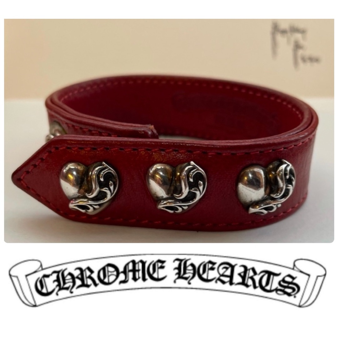 ブレスレット+バングル Chrome Hearts - CHROME HEARTS  3BTN 2SNP