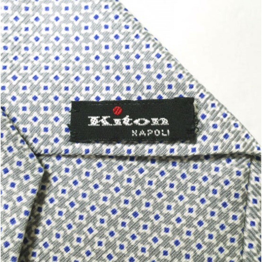 KITON キートン イタリア製 フラワーパターンシルクネクタイ