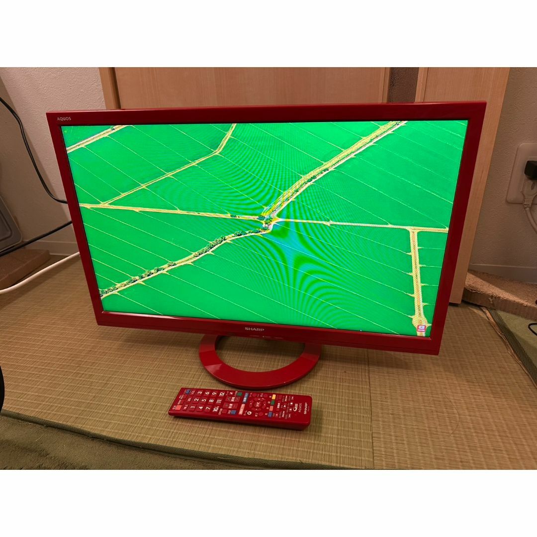 SHARP シャープ 24型 赤 テレビ LC-24K40 16年製 超極美品! SHARP シャープ 24型 赤 テレビ LC-24K40 16年製 超極美品!