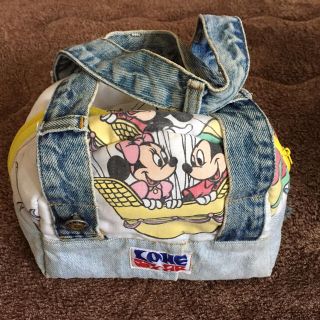 ディズニー(Disney)のミッキー&ミニー バッグ 古着 リメイク(バッグ)