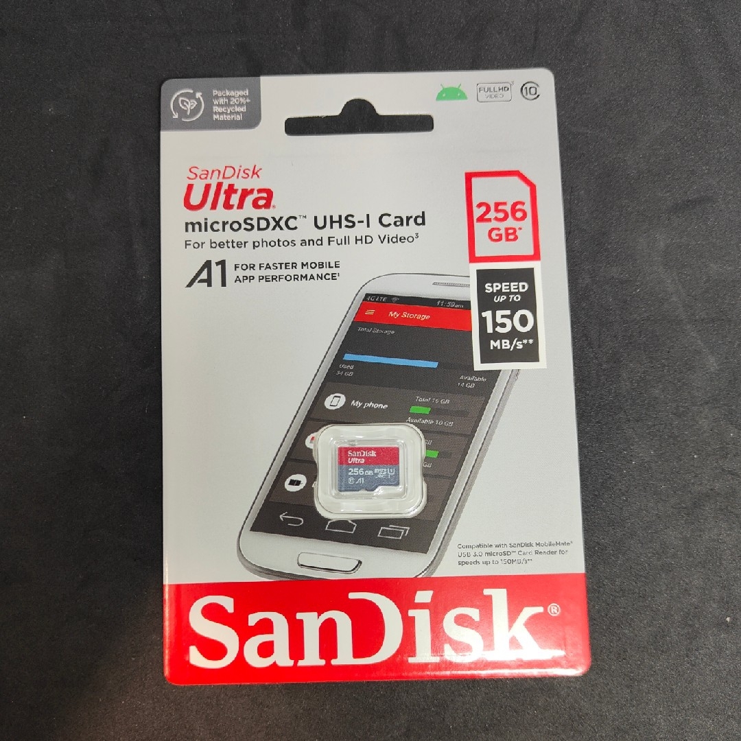 SanDisk(サンディスク)の新品未使用 microSD SanDisk Ultra A1 256GB スマホ/家電/カメラのスマホ/家電/カメラ その他(その他)の商品写真