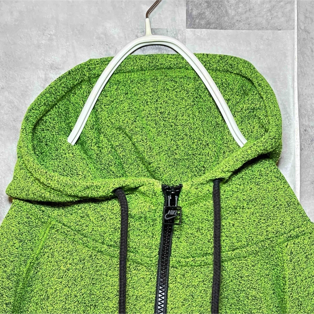 NIKE - NIKE ジップパーカー S グリーン レディースM〜L相当の NIKE - NIKE ジップパーカー S グリーン レディースM〜L相当の