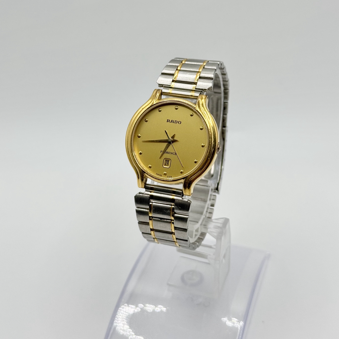 RADO ラドー フローレンス デイト 129.3645.2QZ ゴールド文字盤 RADO ラドー フローレンス デイト 129.3645.2QZ ゴールド文字盤