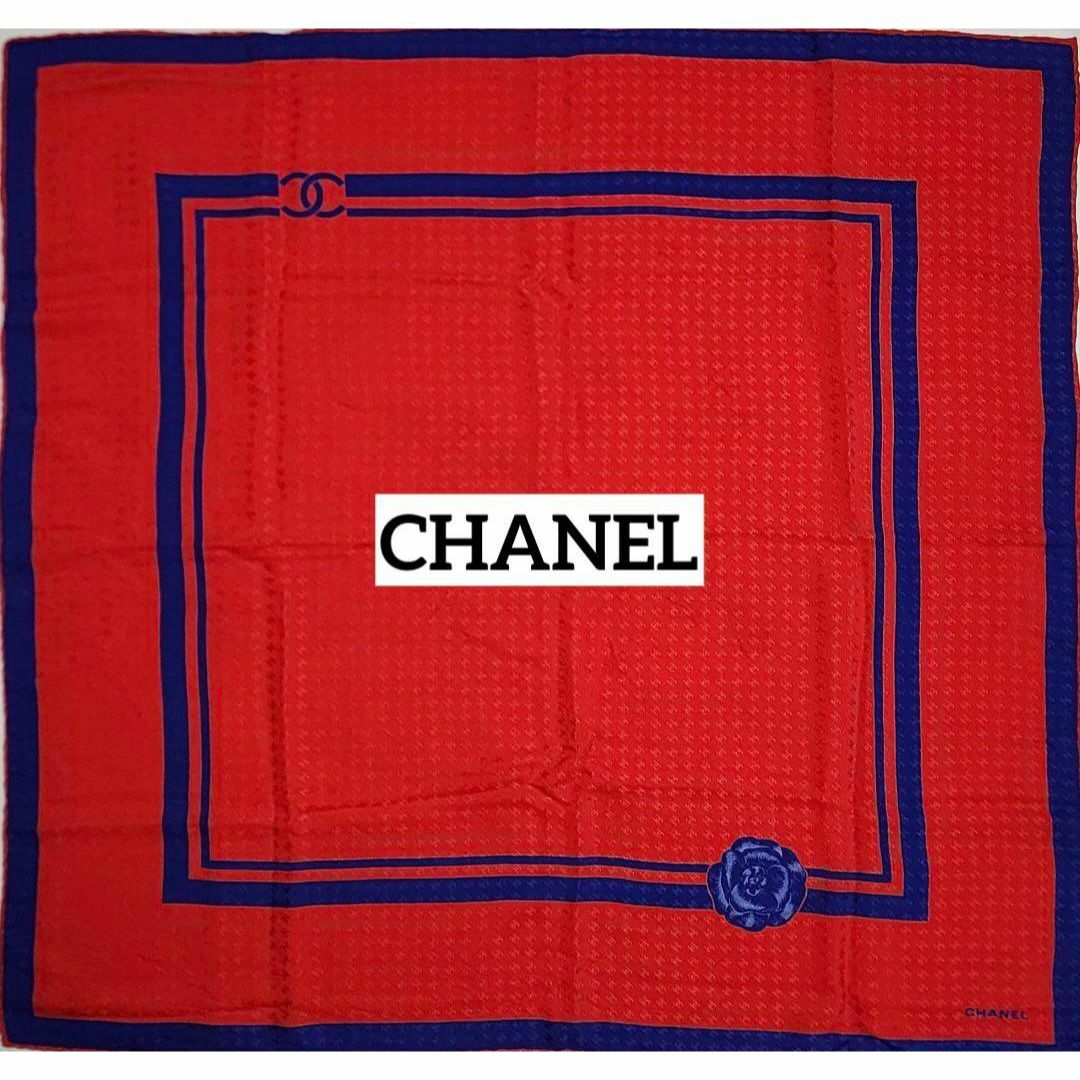 CHANEL - ☆CHANEL☆ スカーフ ココマーク カメリア シルク CHANEL - ☆CHANEL☆ スカーフ ココマーク カメリア シルク