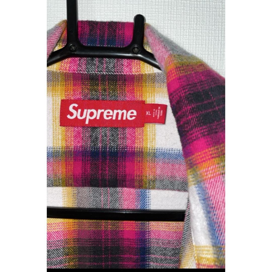 Supreme Shadow Plaid Flannel ZipUp Shirt トップス Supreme Shadow Plaid Flannel ZipUp Shirt トップス