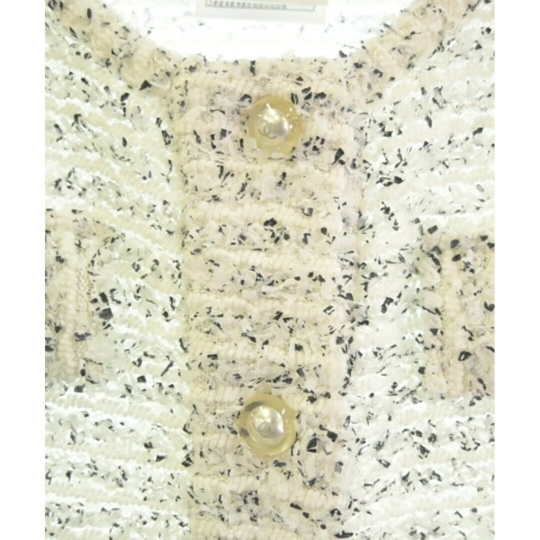 CHANEL - CHANEL シャネル ワンピース 36(XS位) 白x黒(総柄 CHANEL - CHANEL シャネル ワンピース 36(XS位) 白x黒(総柄