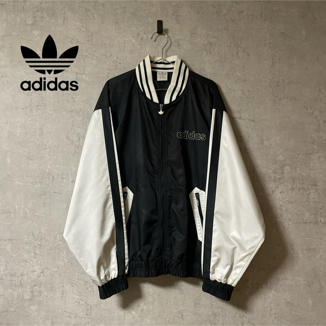 adidas アディダス 90s ビンテージ スタジャン ナイロンジャケット adidas アディダス 90s ビンテージ スタジャン ナイロンジャケット