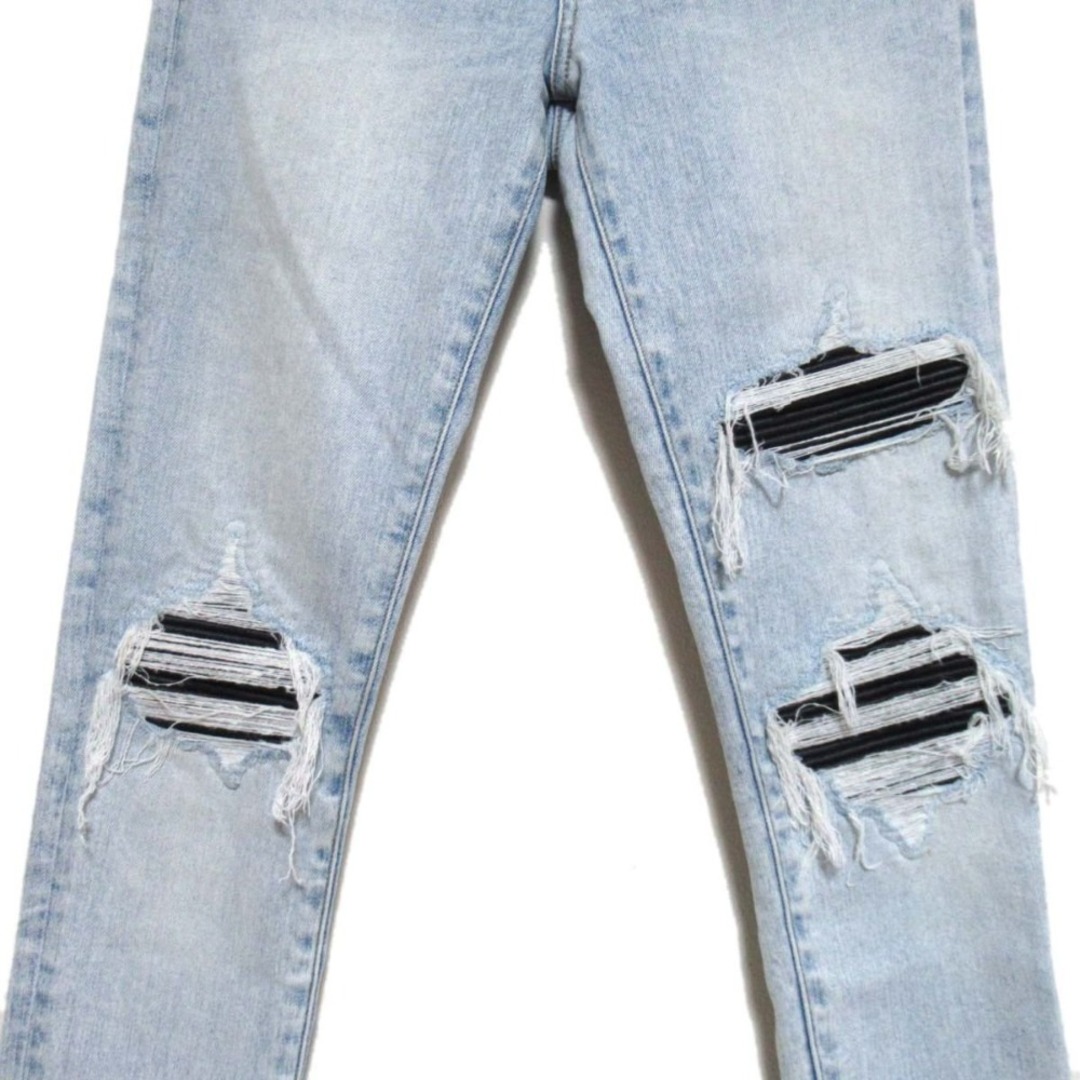 AMIRI - 美品 AMIRI アミリ MX-1 クラッシュ加工 レザーパッチ AMIRI - 美品 AMIRI アミリ MX-1 クラッシュ加工 レザーパッチ