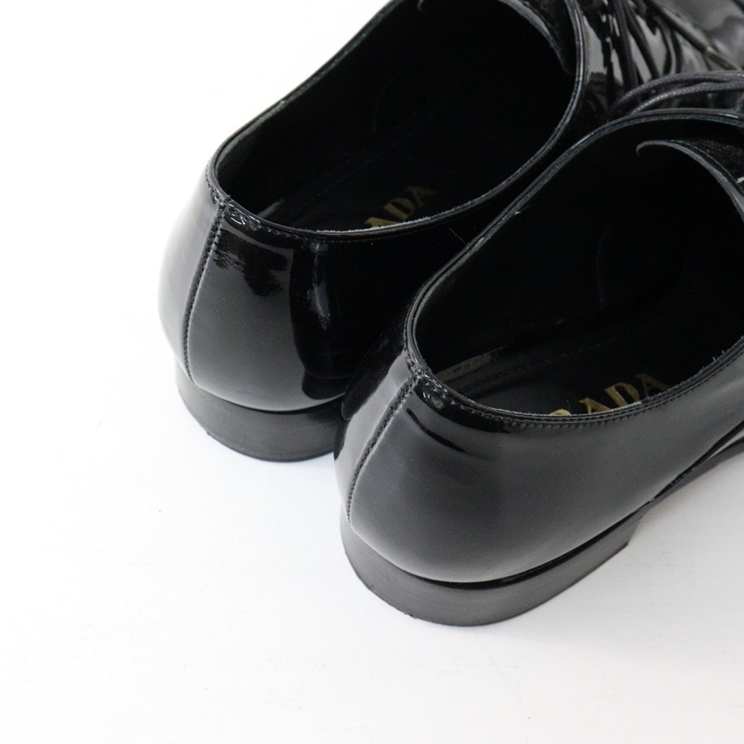 PRADA - イタリア製 プラダ PRADA エナメルレザー レースアップ PRADA - イタリア製 プラダ PRADA エナメルレザー レースアップ