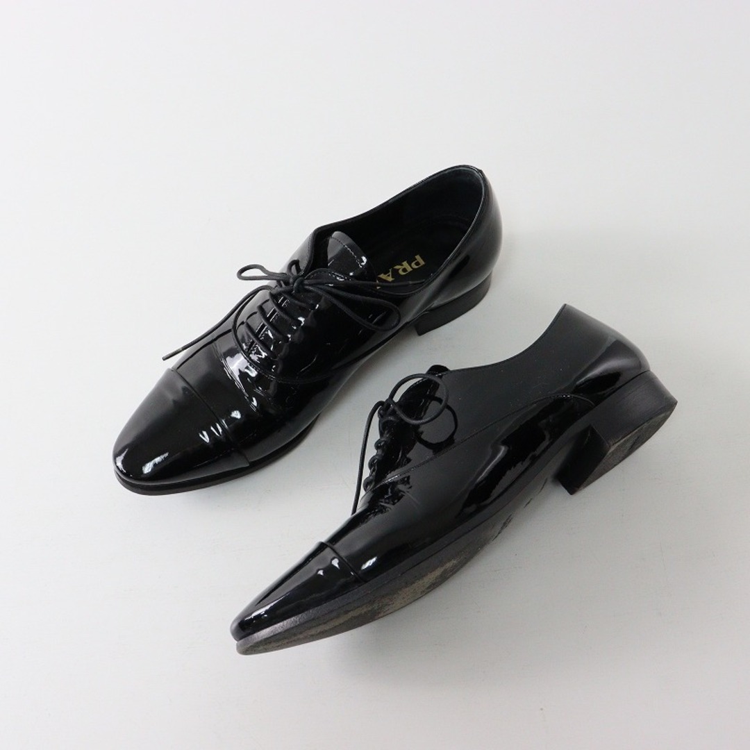 PRADA - イタリア製 プラダ PRADA エナメルレザー レースアップ PRADA - イタリア製 プラダ PRADA エナメルレザー レースアップ