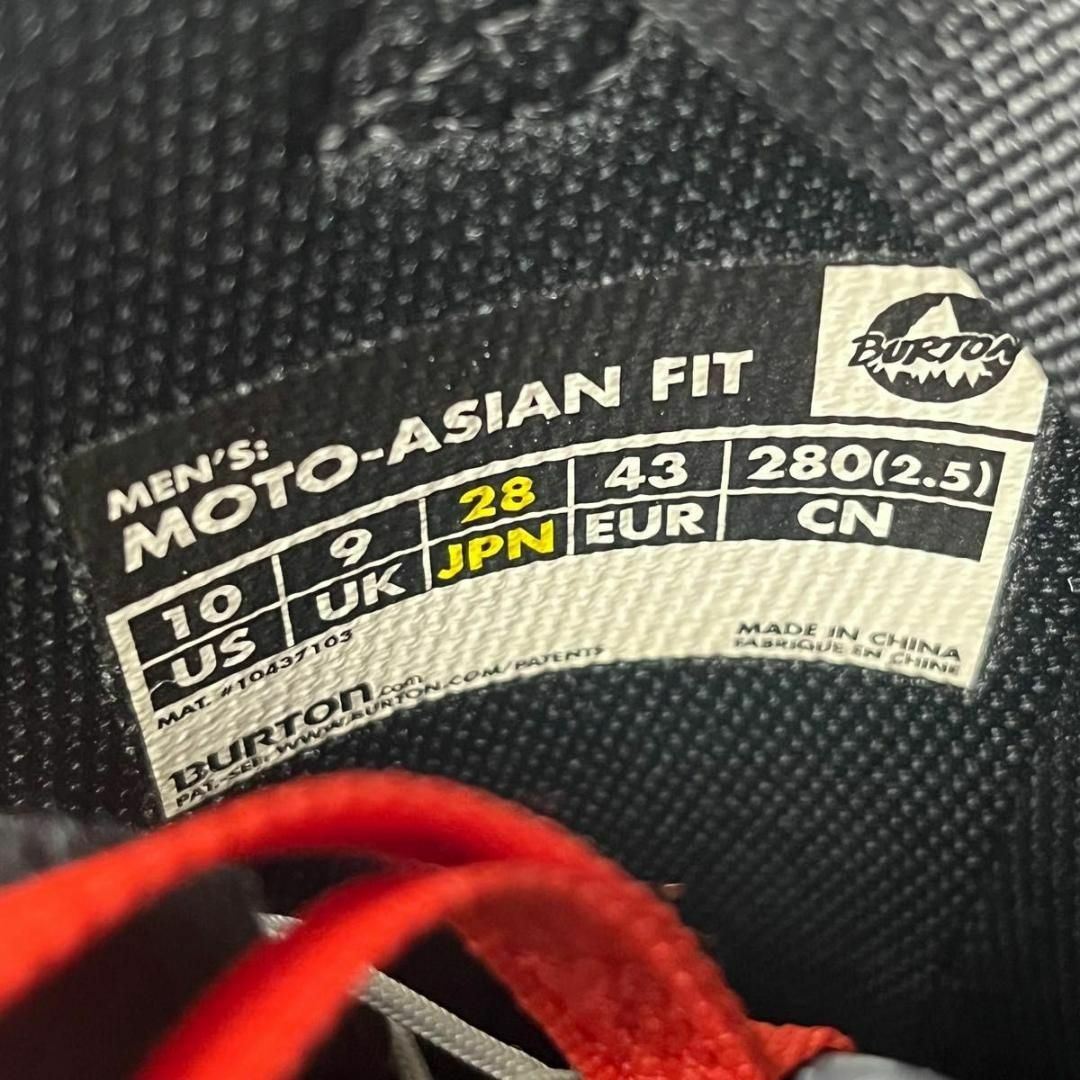バートン メンズスノーボード ブーツ28.0cm MOTO-ASIAN FIT バートン メンズスノーボード ブーツ28.0cm MOTO-ASIAN FIT