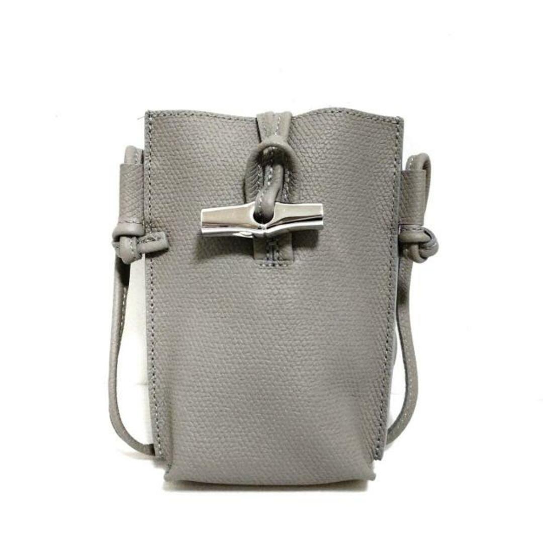 LONGCHAMP(ロンシャン) ショルダーバッグ - グレー ミニバッグ LONGCHAMP(ロンシャン) ショルダーバッグ - グレー ミニバッグ
