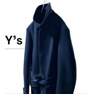 Y's - 美品【Y's】ブラック ウールトレンチコート 4の通販 by Y's - 美品【Y's】ブラック ウールトレンチコート 4の通販 by