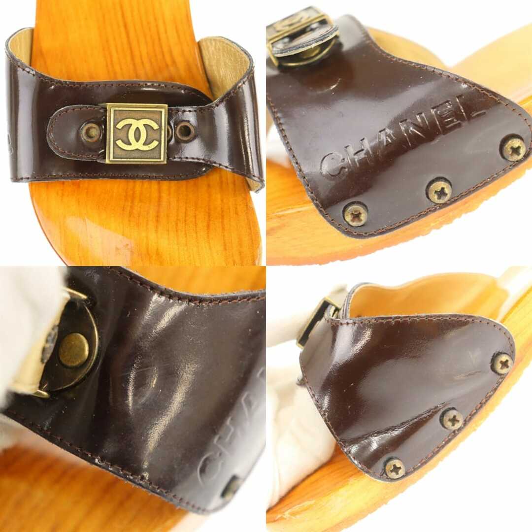 シャネル CHANEL ウッド サンダル ココマーク サイズ36 約23cm シャネル CHANEL ウッド サンダル ココマーク サイズ36 約23cm
