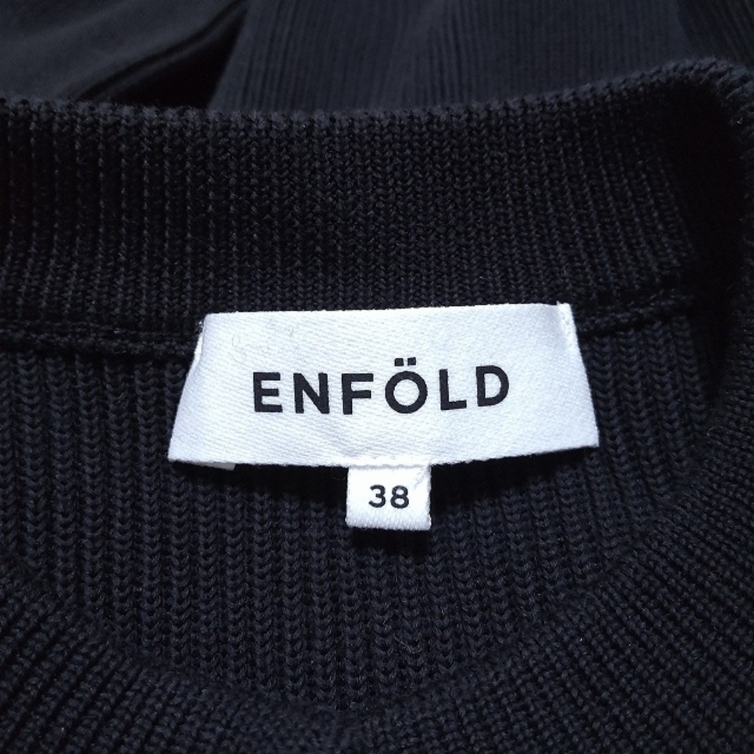 ENFOLD(エンフォルド) カーディガン サイズ38 M レディース - 黒 ENFOLD(エンフォルド) カーディガン サイズ38 M レディース - 黒
