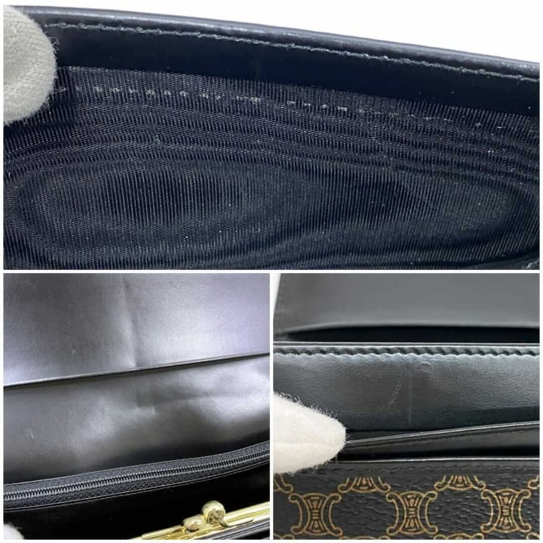 CELINE - セリーヌ 二つ折り 長財布 ブラック ブラウン マカダム CELINE - セリーヌ 二つ折り 長財布 ブラック ブラウン マカダム