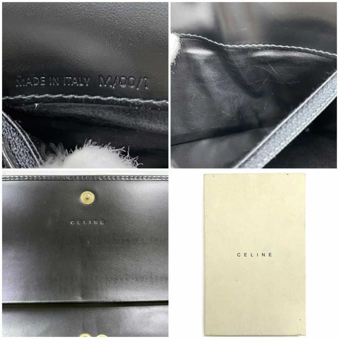CELINE - セリーヌ 二つ折り 長財布 ブラック ブラウン マカダム CELINE - セリーヌ 二つ折り 長財布 ブラック ブラウン マカダム