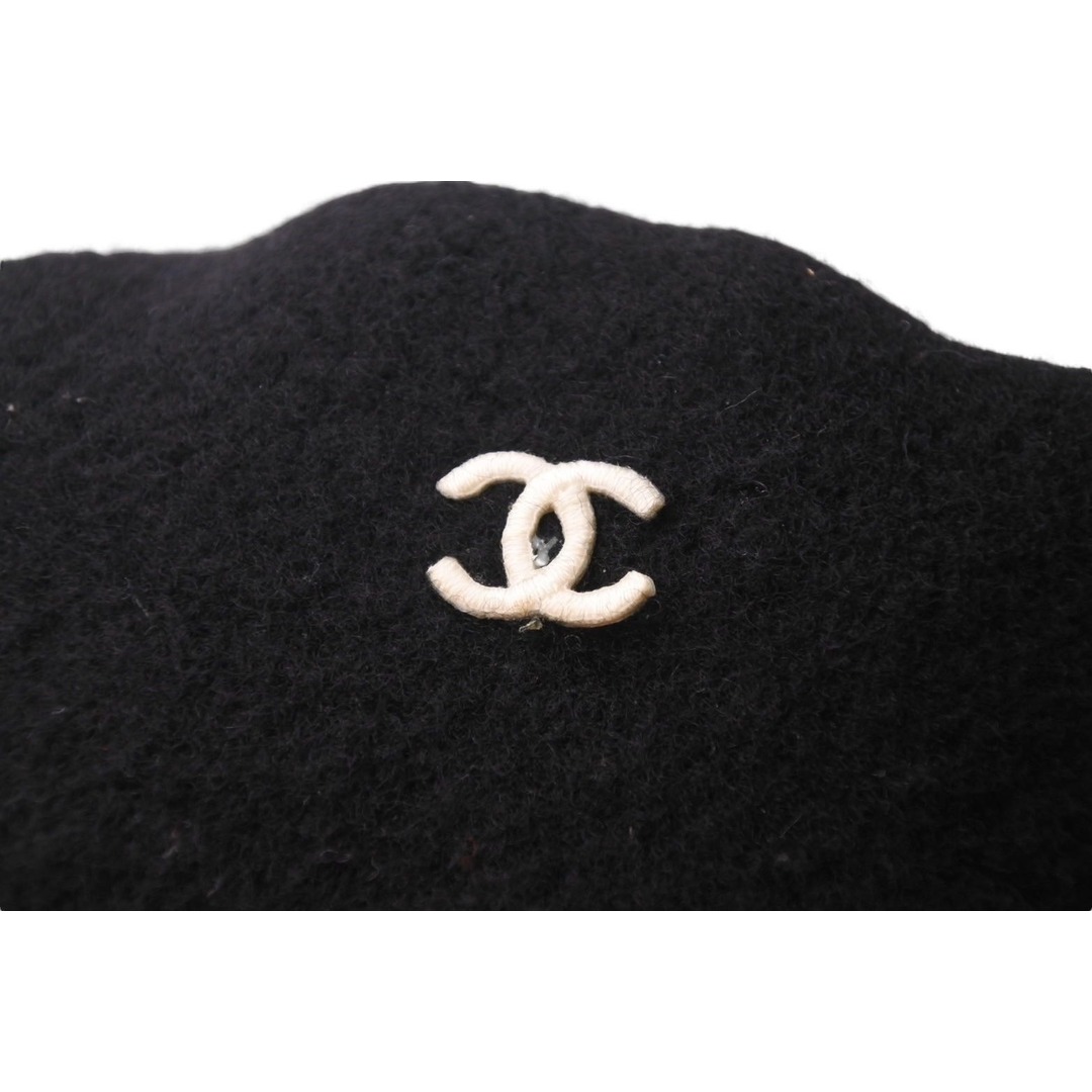 CHANEL - CHANEL シャネル ベレー帽 帽子 ハット ココマーク CHANEL - CHANEL シャネル ベレー帽 帽子 ハット ココマーク