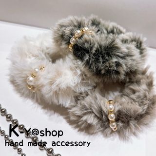 ❤︎ふわふわ✩︎‧₊ファーシュシュ❤︎ 8色展開(ヘアアクセサリー)