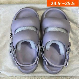 サンダル 24.5cm 25cm 25.5cm パープル むらさき 厚底 紫(サンダル)