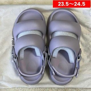 サンダル 厚底 紫 パープル 23.5cm 24cm 24.5cm(サンダル)