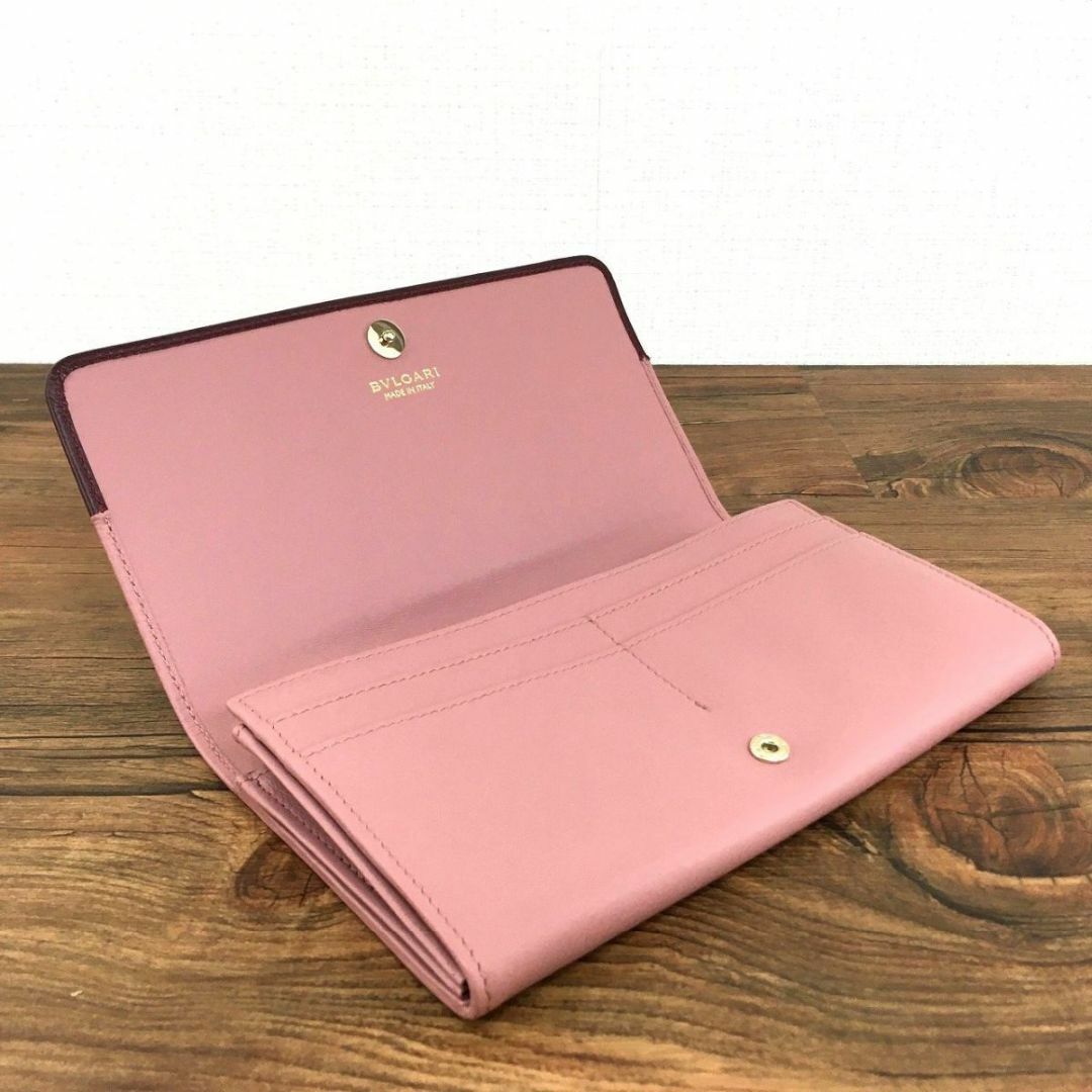 BVLGARI - 送料込み! 極美品 BVLGARI 長財布 280031 ピンク 箱 BVLGARI - 送料込み! 極美品 BVLGARI 長財布 280031 ピンク 箱
