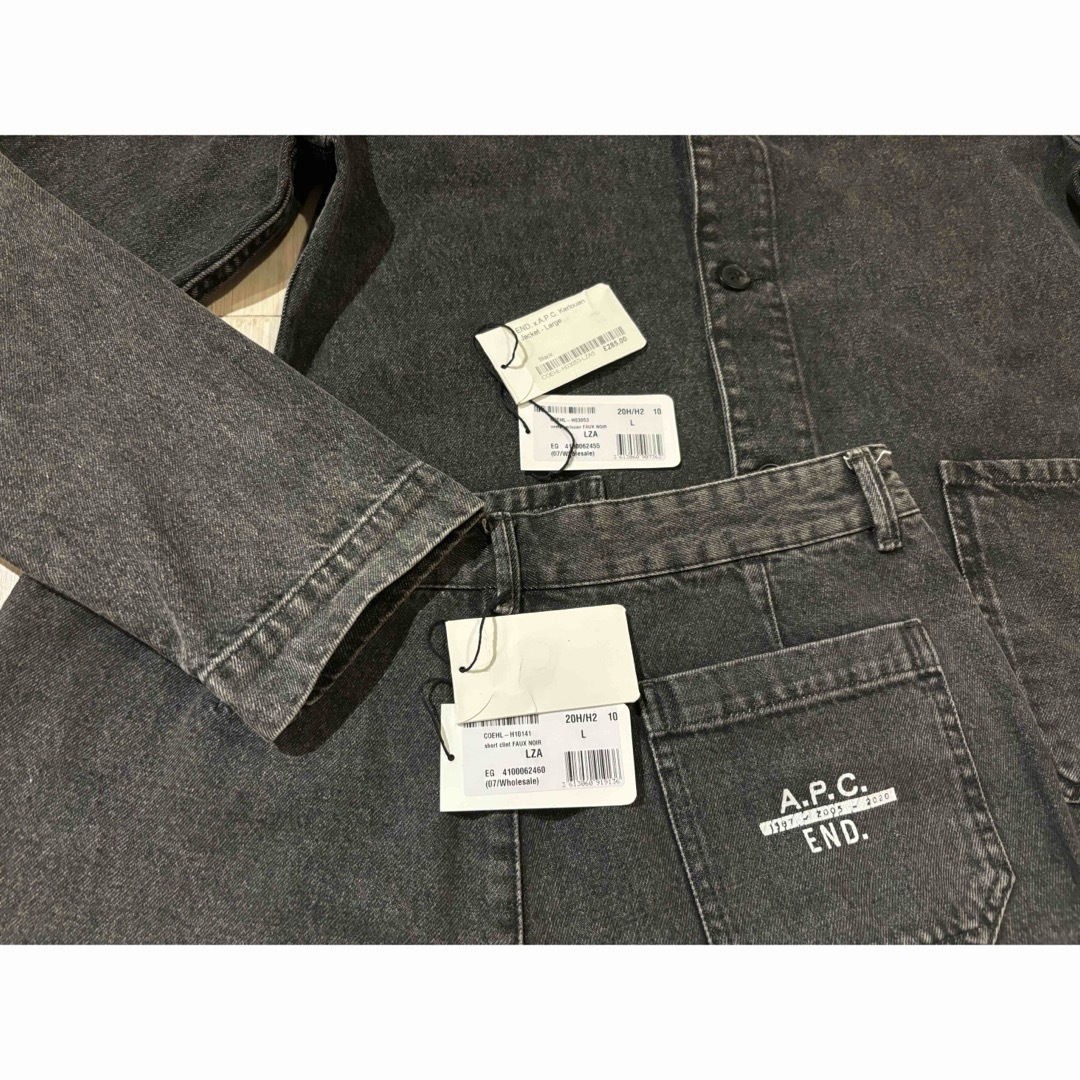A.P.C - A.P.C. × END. コラボ ブラック デニム セットアップの通販 by T-3000's shop|アーペーセーならラクマ A.P.C - A.P.C. × END. コラボ ブラック デニム セットアップの通販 by T-3000's shop|アーペーセーならラクマ