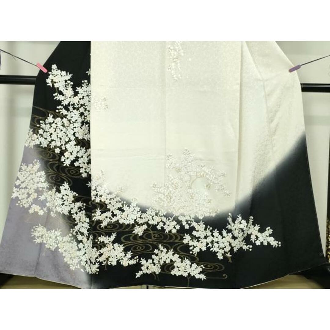 平和屋本店□極上 訪問着 駒刺繍 総刺繍 枝桜 暈し染め 金糸 平和屋本店□極上 訪問着 駒刺繍 総刺繍 枝桜 暈し染め 金糸