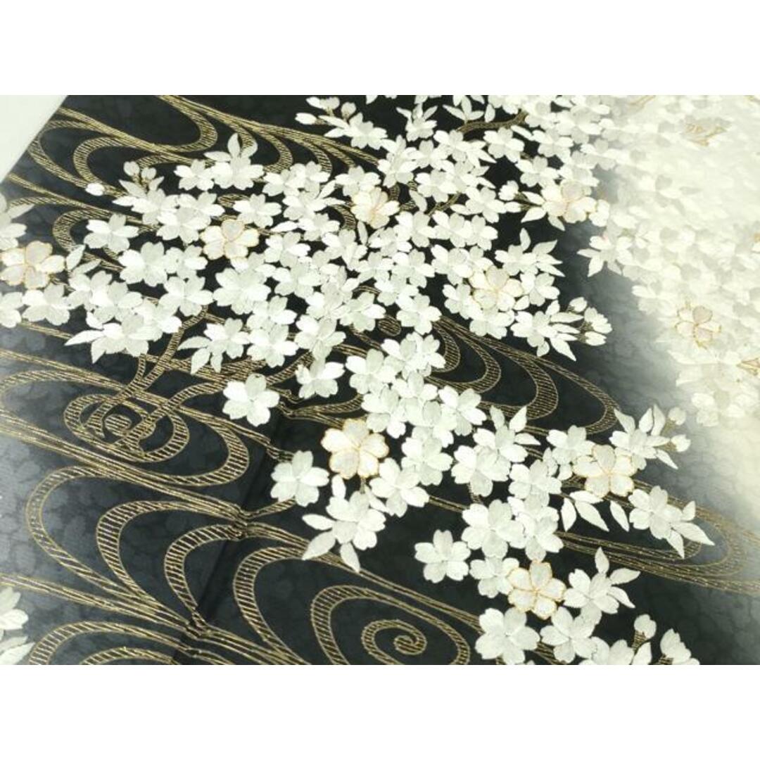 平和屋本店□極上 訪問着 駒刺繍 総刺繍 枝桜 暈し染め 金糸 平和屋本店□極上 訪問着 駒刺繍 総刺繍 枝桜 暈し染め 金糸