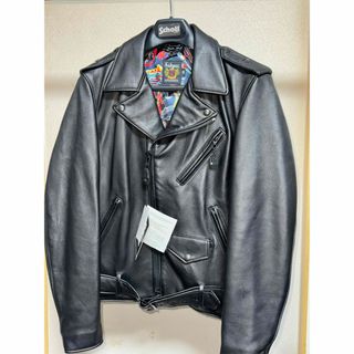 schott - 美品‼️schott立襟シングルライダース641 42インチ schott - 美品‼️schott立襟シングルライダース641 42インチ