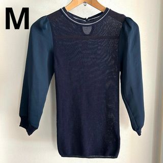 ラボラトリーワーク【M】ブラウス　プルオーバー　異素材ドッキング