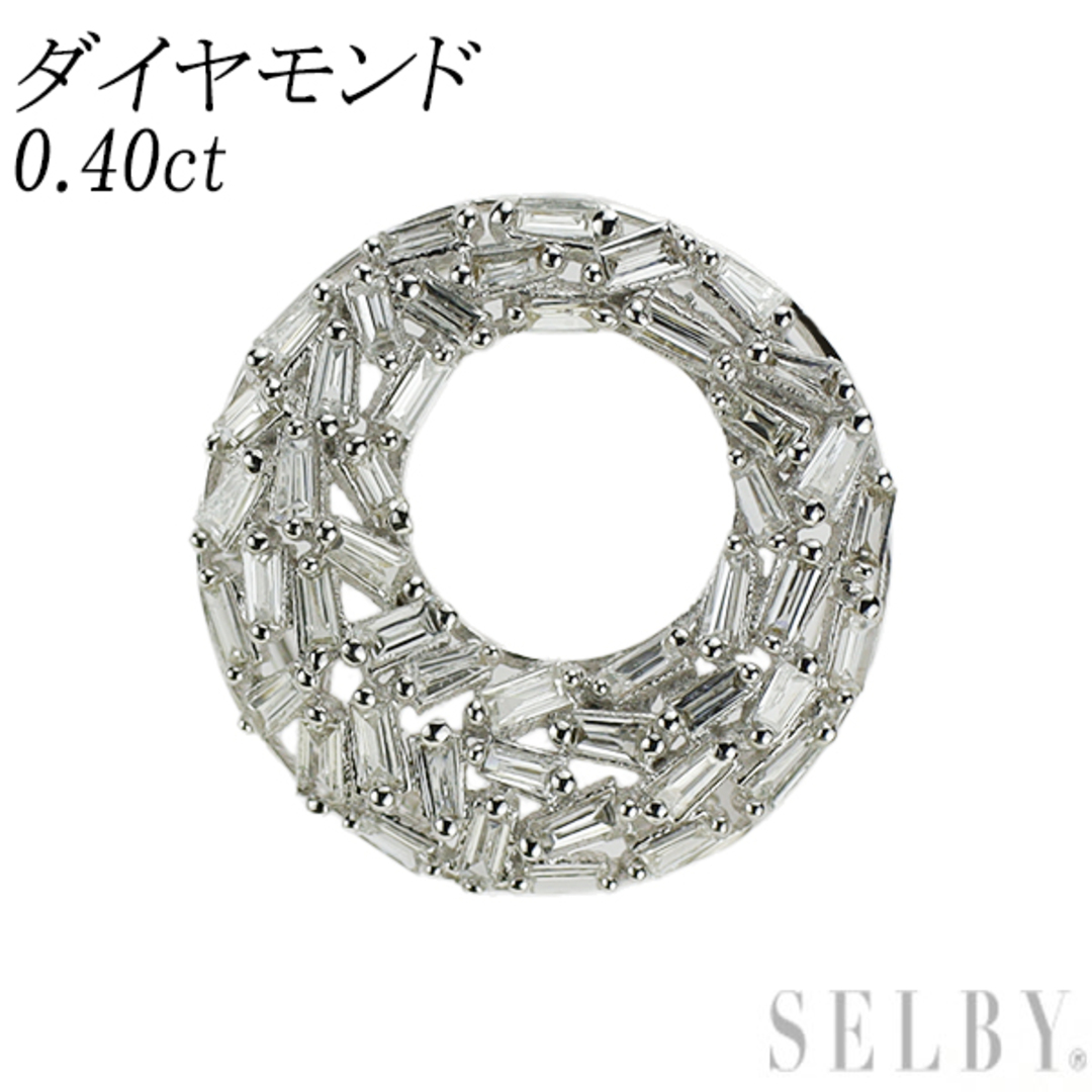 K18WG ダイヤモンド ペンダントトップ 0.40ct K18WG ダイヤモンド ペンダントトップ 0.40ct