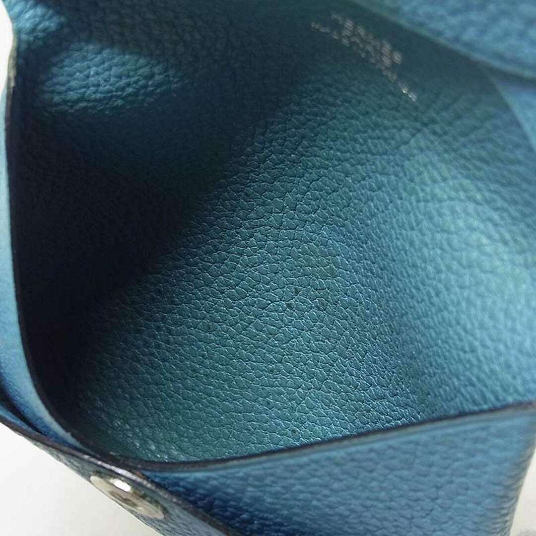 エルメス HERMES バスティア コインケース K刻 ブルージーン エルメス HERMES バスティア コインケース K刻 ブルージーン