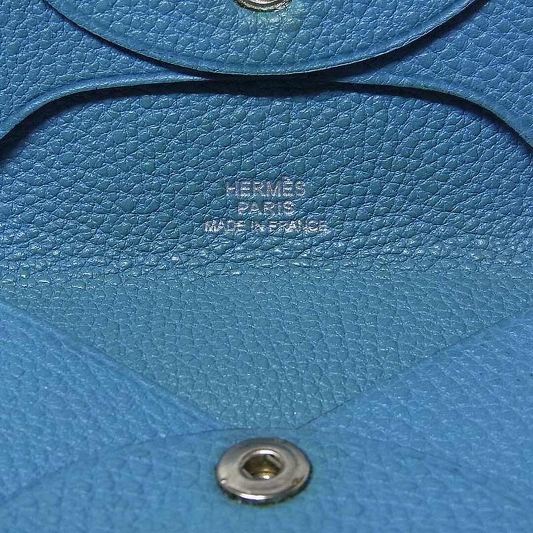 エルメス HERMES バスティア コインケース K刻 ブルージーン エルメス HERMES バスティア コインケース K刻 ブルージーン