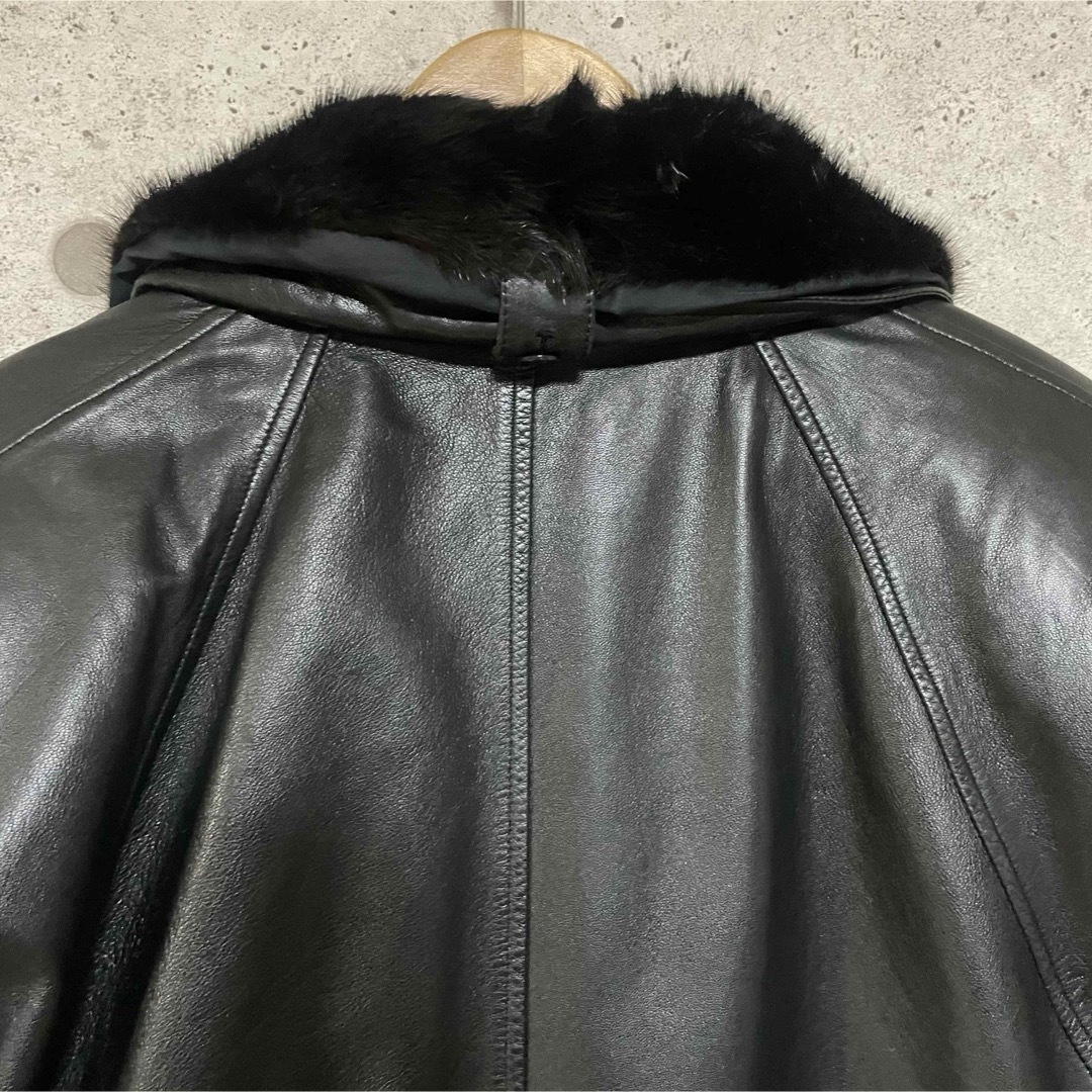 ヴィンテージ古着】ラムレザー レザージャケット ミンクファー ヴィンテージ古着】ラムレザー レザージャケット ミンクファー