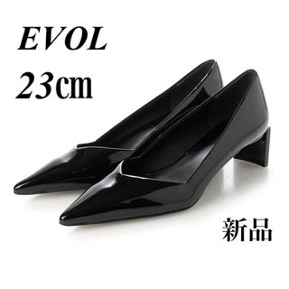 EVOL - 【新品未使用】本革6cmVカットポインテッドパンプス EVOL - 【新品未使用】本革6cmVカットポインテッドパンプス