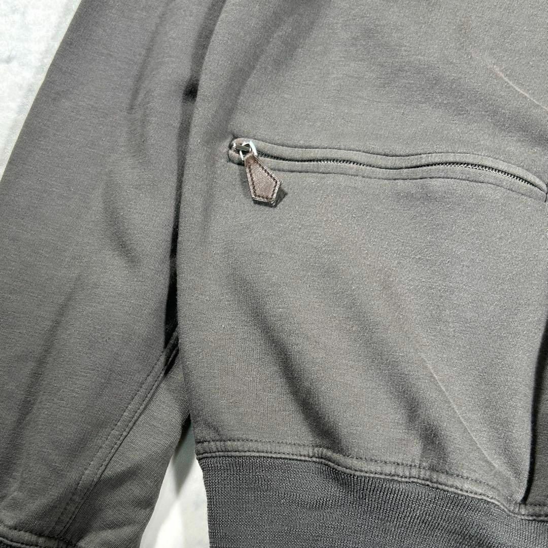 美品】HERMES エルメス カシミヤ混 ハーフジップパーカー フーディ 美品】HERMES エルメス カシミヤ混 ハーフジップパーカー フーディ