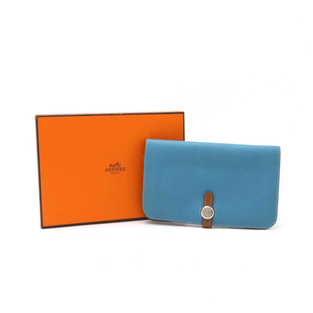 HERMES - HERMES エルメス ドゴンデュオ ドゴンGM 2つ折長財布 HERMES - HERMES エルメス ドゴンデュオ ドゴンGM 2つ折長財布