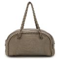 CHANEL シャネル ラグジュアリーライン ココマーク ショルダーバッグ セミショルダー ミニボストンバッグ レザー ブロンズ系 A31405 A31575